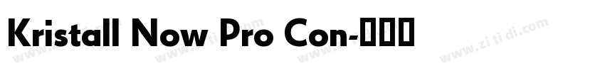 Kristall Now Pro Con字体转换 Kristall Now Pro Con字体转换